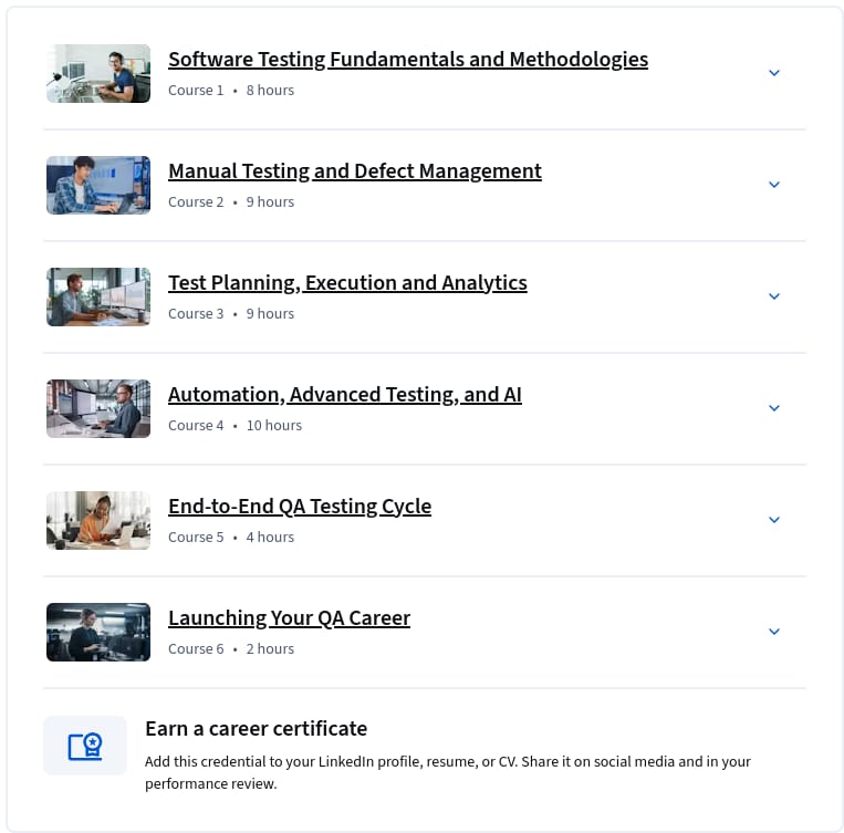 Microsoft Junior QA_Software Tester Professional Certificate