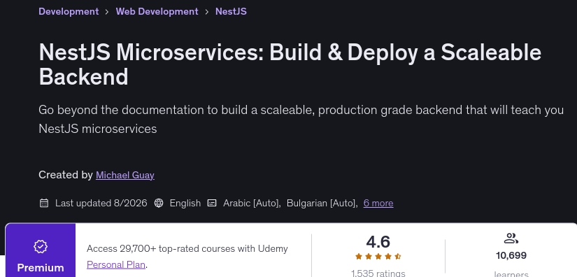NestJS Microservices_ Build & Deploy a Scaleable Backend