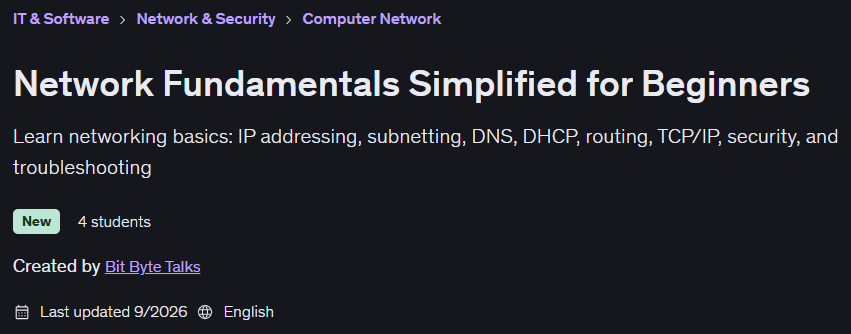Network Fundamentals Simplified for Beginners