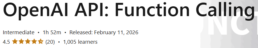 OpenAI API: Function Calling