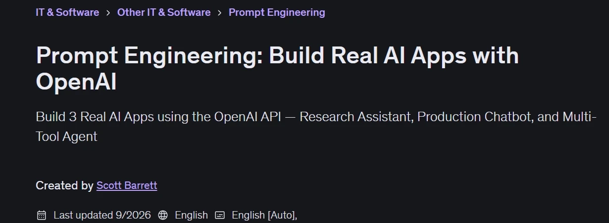 Prompt Engineering: Build Real AI Apps with OpenAI