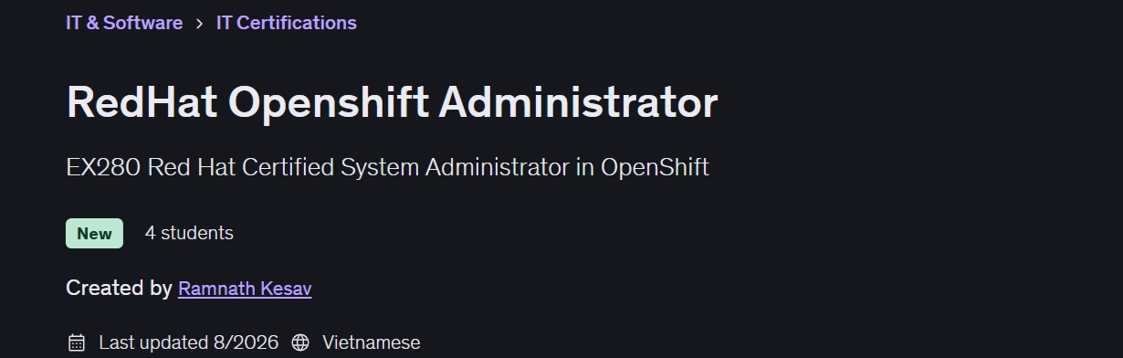 RedHat Openshift Administrator