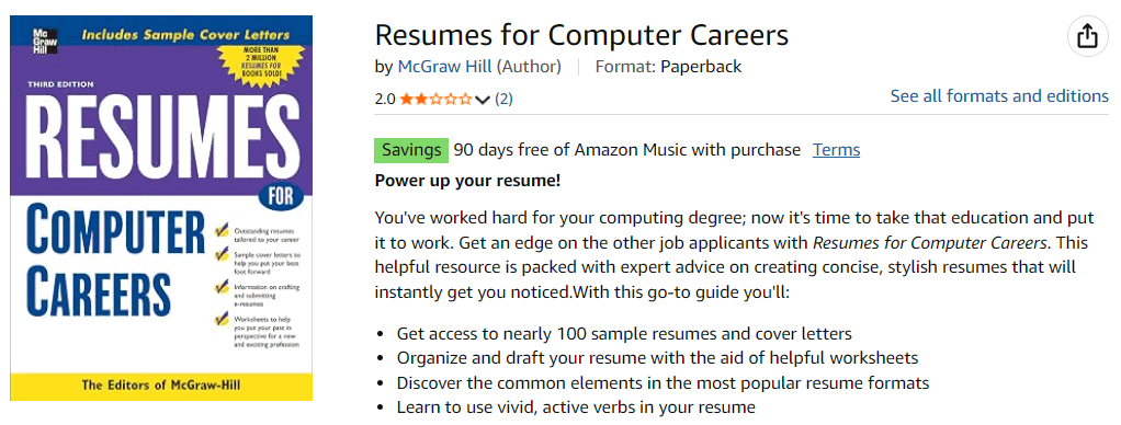 Resumes for Computer Careers