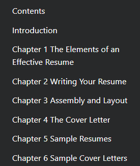 Resumes for Computer Careers