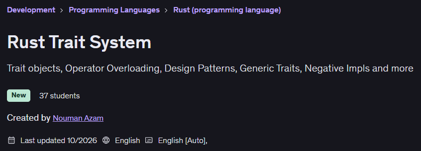 Rust Trait System