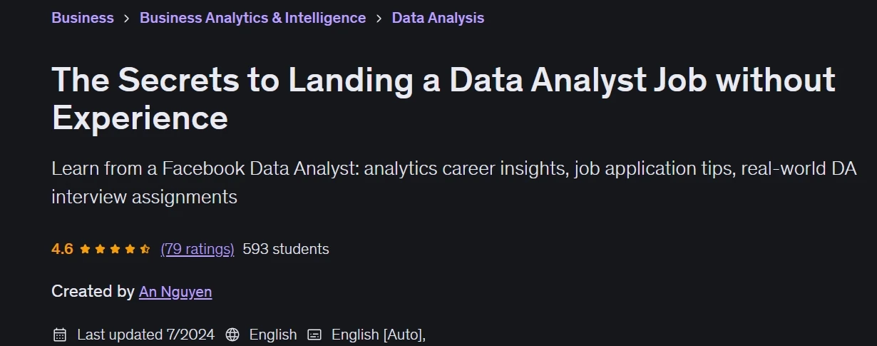 The Secrets to Landing a Data Analyst Job without Experience