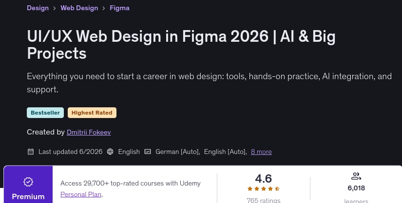 UI_UX Web Design in Figma 2026 _ AI & Big Projects