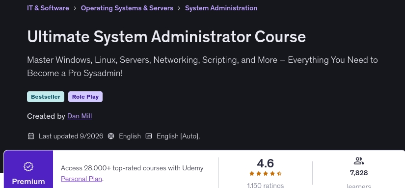 Ultimate System Administrator Course