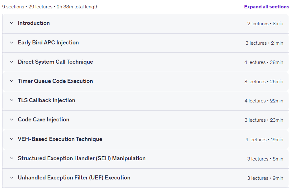Windows Malware Development for Red Teamers